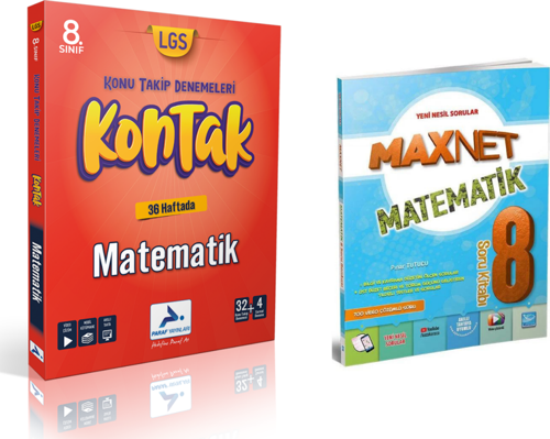 Paraf Yayınları 8.sınıf Kontak Matematik Deneme &  8.sınıf Matematik Soru Kitabı
