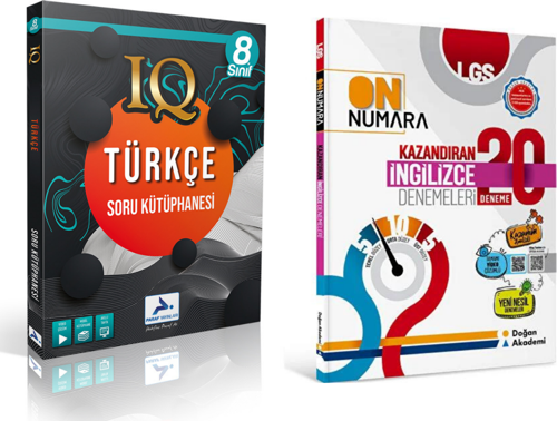 Paraf Yayınları Iq 8.sınıf Türkçe  &  Kazandıran 20  İngilice Deneme