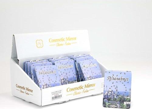 Taşlı İstanbul Tasarımı El Aynası İnce