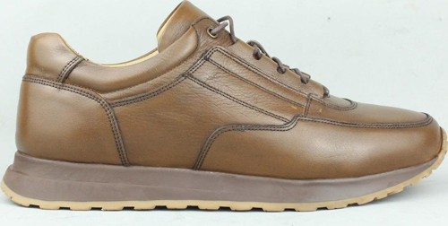 Robbie Hakiki Deri Bağcıklı Sneaker Erkek