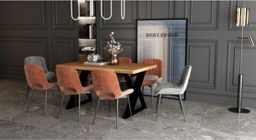 Masif Ahşap Algol Mutfak Masası 70x120x76 Cm