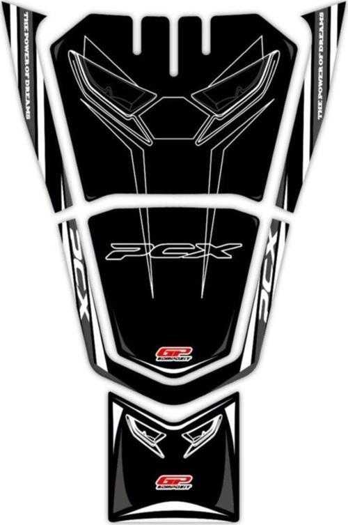 Honda Pcx 125 2021-2022 Uyumlu Tank Pad Siyah