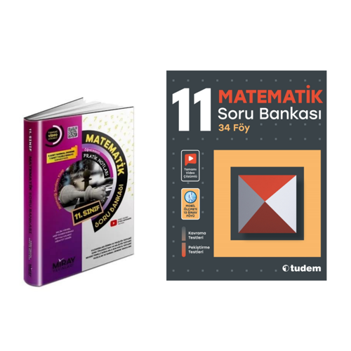 Miray Yayınları 11.sınıf Matematik    & Tudem  11.sınıf Matematik   Soru Bankası