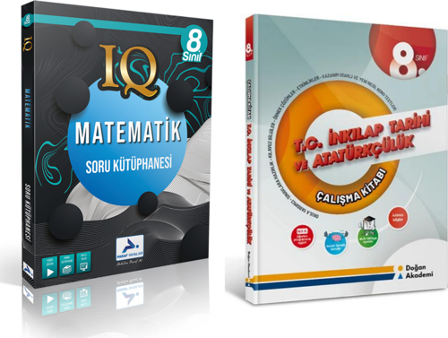 Paraf Yayınları Iq 8.sınıf Matematik & İnkilap Tarihi Ve Atatürkçülük  Çalışma Kitabı