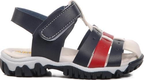 24-417-B Lacivert-Beyaz-Kırmızı Ortopedik Çocuk Sandalet