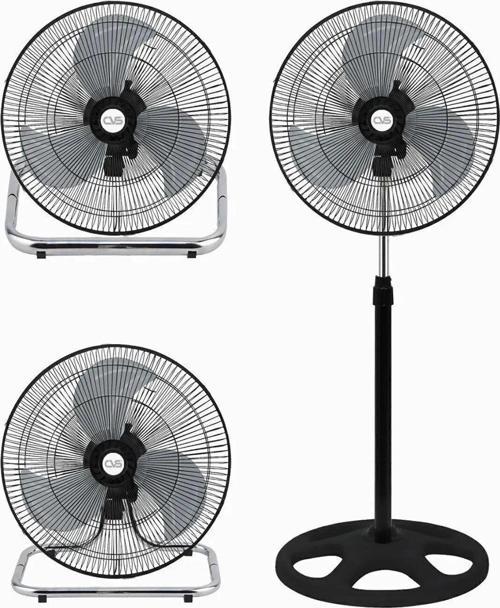 DN 91027 18'' (45.72 cm) 3 Kollu Sanayi Tipi Vantilatör - Ayaklı, Masaüstü ve Duvara Monte, 75 W