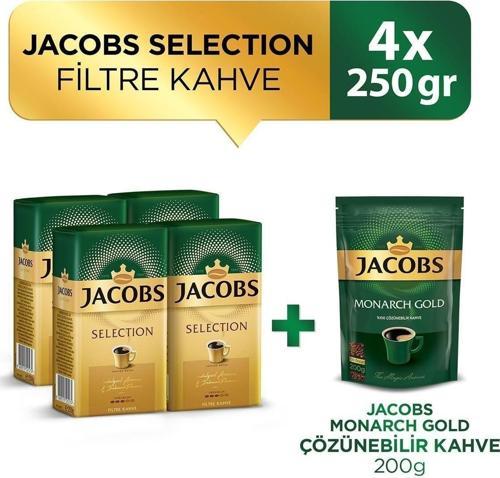Selection Filtre Kahve 250 Gr X 4 Adet + Gold Çözünebilir Kahve 200 Gr