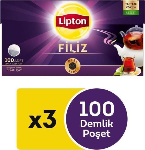 Filiz Demlik Poşet Çay 100'lü X 3 Adet