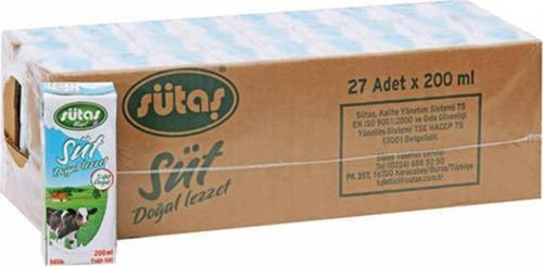 Yarım yağlı Uht Süt 200 ml ( 27 adet )