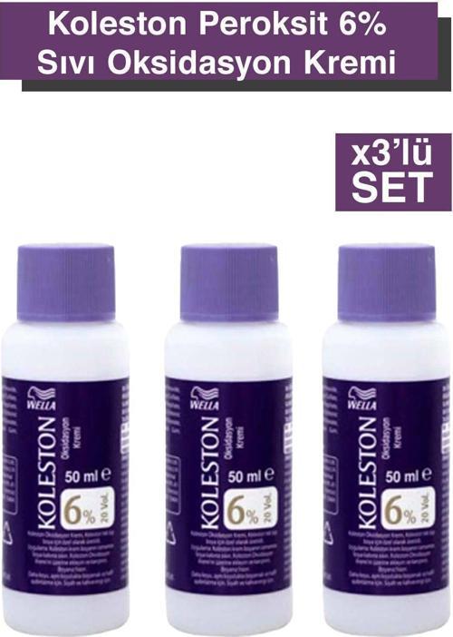 Peroksit 6% Sıvı Oksidasyon Kremi 3x'li set