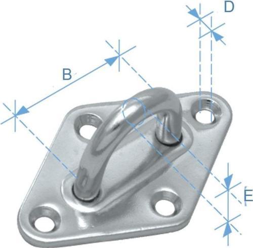 DIAMOD PAD W/ RING STAINLESS STEEL DIAM 6 MM