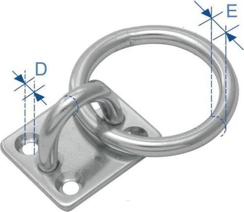 SPARE PAD W/EYE RING STAINLESS STELL DIAM 6