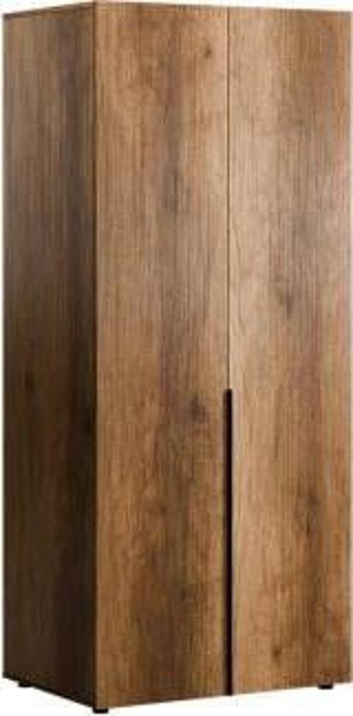 Oryana 2 Kapaklı 5 Bölmeli Gardırop-Koyu Ceviz 90x210x62 cm