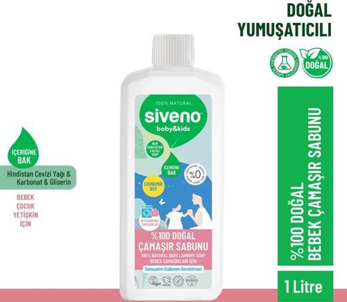 %100 Doğal Bebek Çamaşır Sabunu Kendinden Yumuşatıcılı Bitkisel Deterjan Konsantre Vegan 1000 ml