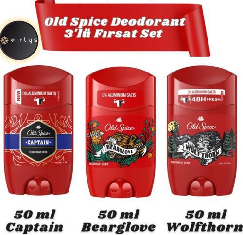 Deodorant 3'lü Fırsat Set (Captain-Bearglove-Wolfthorn) / 3 ADET 50 ML DEODORANT