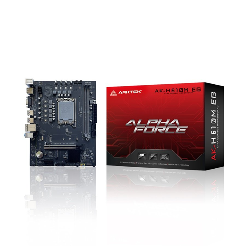 ALPHA FORCE, AK-H610M EG, 2xDDR4, M.2, D-SUB, HDMI, DP, 12-13.Nesil, LGA1700 Soket, Anakart
