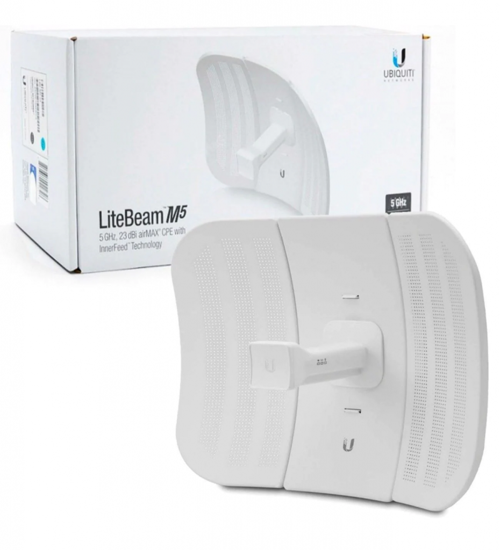 UBIQUITI LBE-M5-23,  LiteBeam, 5Ghz, 100Mbps, 23dBi Anten, 5Km Menzil CPE