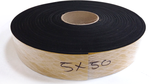 Kapı Pencere İzolasyon Bandı Yapışkan Sünger 5 mm Kalınlık 50 mm Genişlik 10 Metre Uzunluk / EVA-5*50