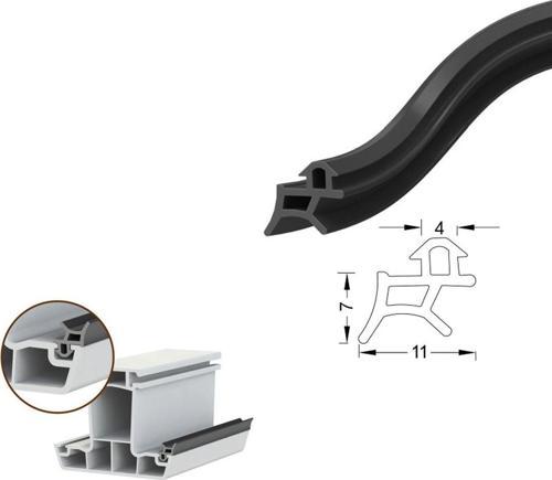 Pimapen Pvc Kapı Pencere Değiştirme Fitili Contası 40 Metre Siyah
