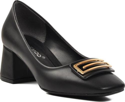 312237 Siyah Cilt Kadın Topuklu Ayakkabı