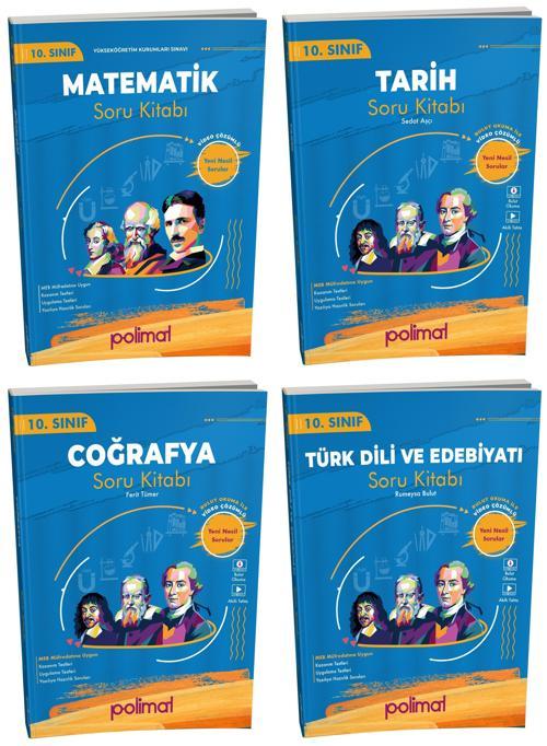 Polimat 2025 10. Sınıf Eşit Ağırlık Soru Kitabı Seti 4 Kitap