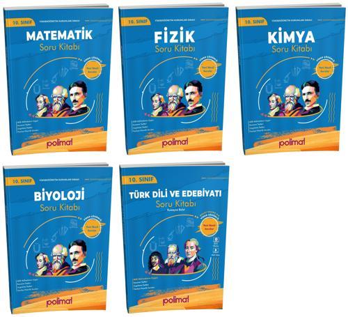 Polimat 2025 10. Sınıf Sayısal Soru Kitabı Seti 5 Kitap