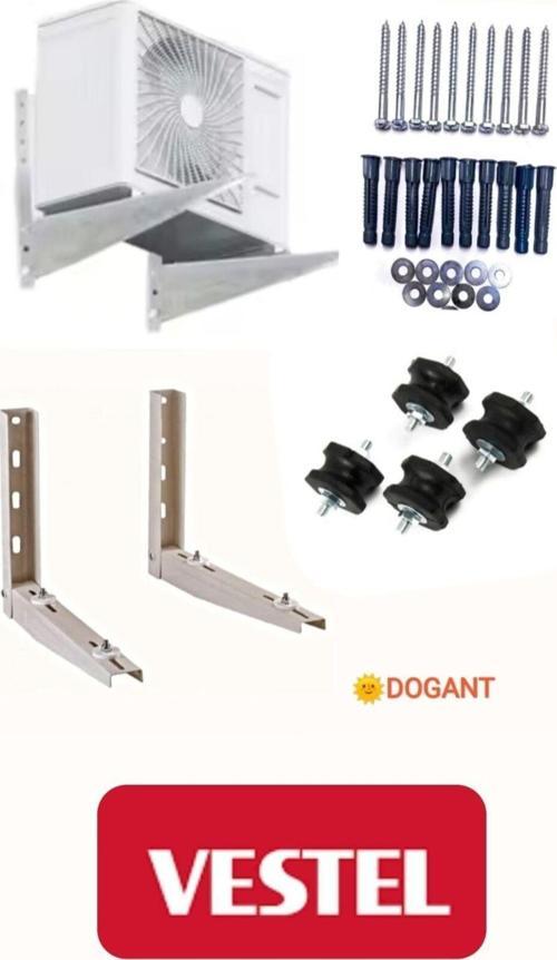 3m Vestel 12000 Btu ve 18000 Btu Dış Ünite Konsol Klima 50 Cm Ayak Takoz Vida Dubel