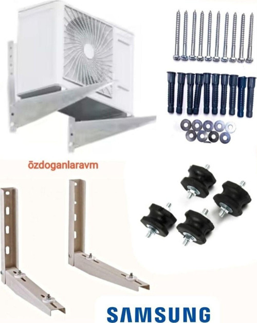Akdeniz 12000 Btu Ve 18000 Btu Dış Ünite Konsol Klima 50 Cm Ayak Takoz Vida Dubel