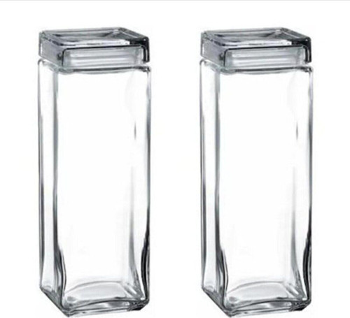 Landmark Kavanoz Büyük Boy Kapaklı Cam Saklama Kabı 2500 Cc 2 Adet