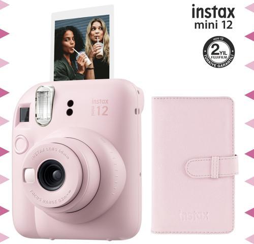 mini 12 Pembe Fotoğraf Makinesi ve 96'lı Laporta Albüm Seti