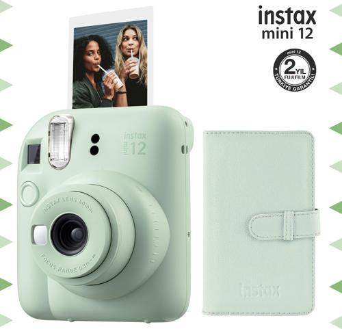 mini 12 Yeşil Fotoğraf Makinesi ve 96'lı Laporta Albüm Seti