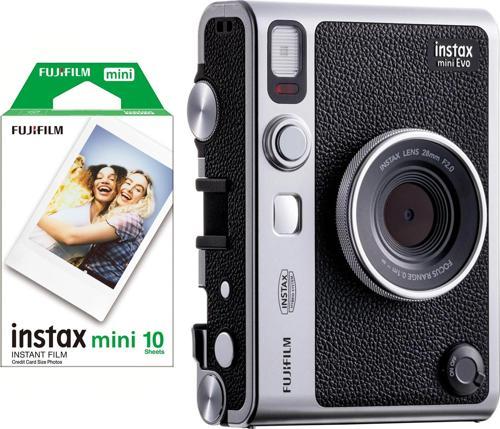 Mini Evo Siyah Fotoğraf Makinesi ve 10'lu Film