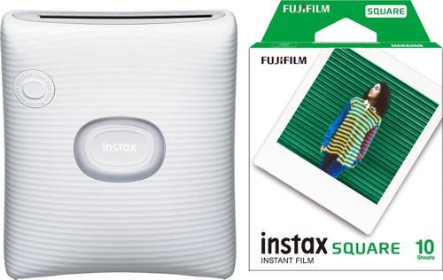 SQ Link Beyaz Ex D Akıllı Telefon Yazıcısı ve 10'lu Film