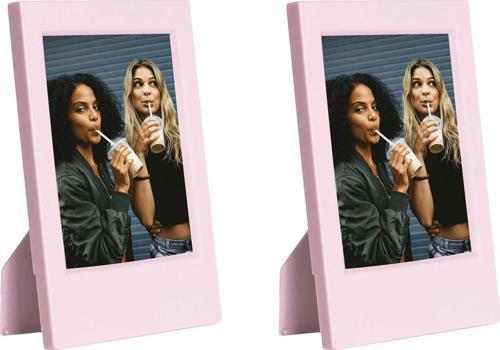 Mini Film Uyumlu Pembe 2'li Klasik Fotoğraf Çerçeve Seti