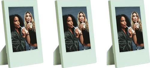 Mini Film Uyumlu Yeşil 3'lü Klasik Fotoğraf Çerçeve Seti