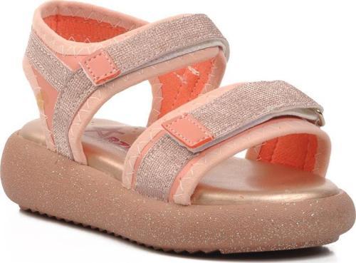 24-402-P Pudra Simli Ortopedik Taban Çocuk Sandalet