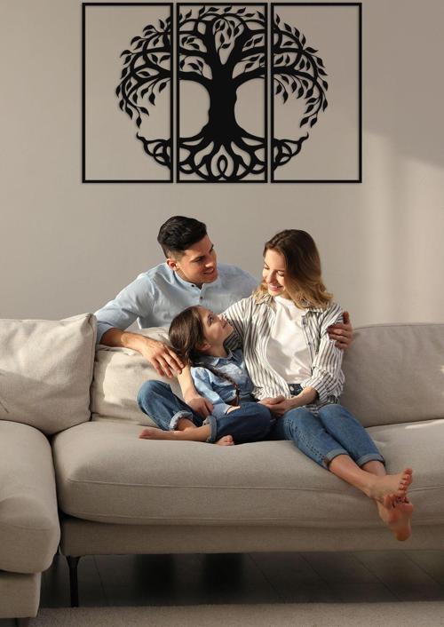 Family Tree Metal Duvar Dekoru