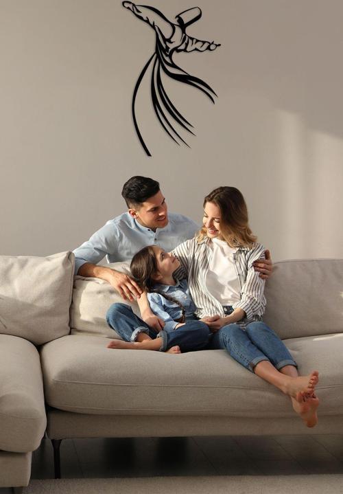 Mevlana Metal Duvar Dekoru