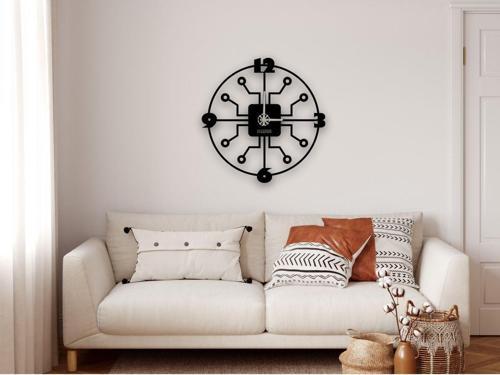 Ahtapot Metal Duvar Saati