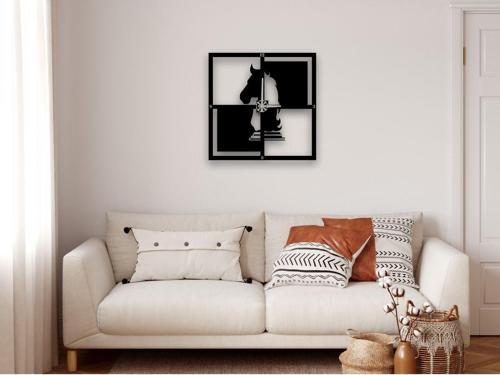 Satranç Metal Duvar Saati