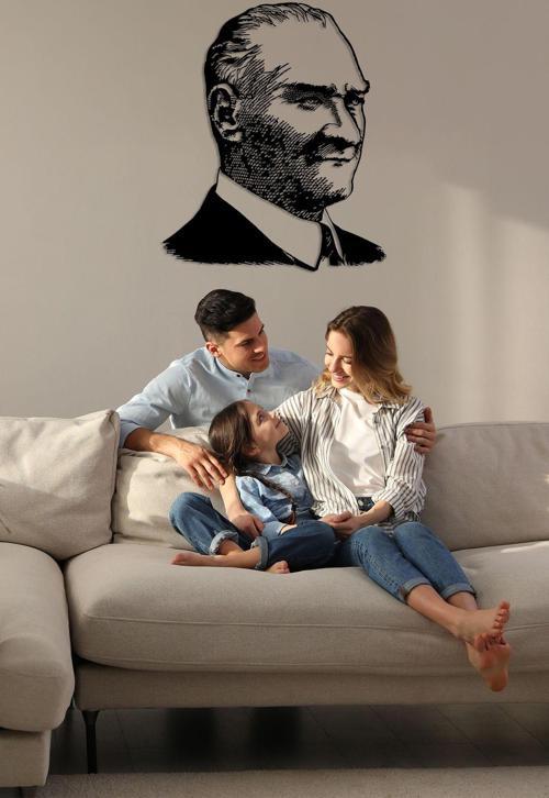 Atatürk Metal Duvar Dekoru