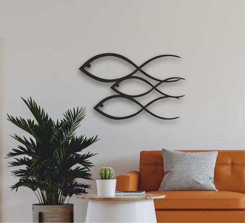 Balık Metal Duvar Dekoru