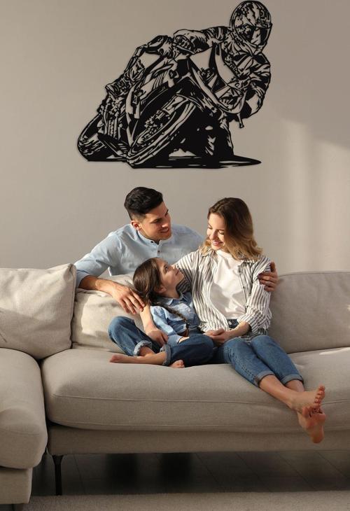 Motor Metal Duvar Dekoru