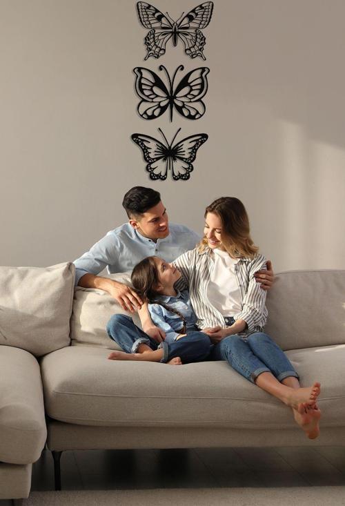 Kelebekler Metal Duvar Dekoru