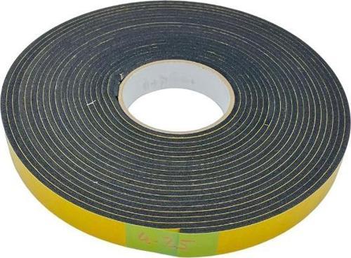 Endüstriyel EPDM (Kauçuk)  Çift Taraflı Yapışkan Bantlı Yalıtım Süngeri 4mmx25 mm 10 metre