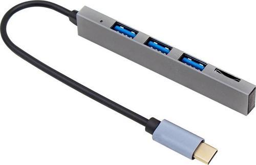 PM-6493 Type-C Hub 3x USB 3.0 Sd-Tf- Hafıza Kart Okuyucu Dock Station (Macbook PC PlayStation Xbox)