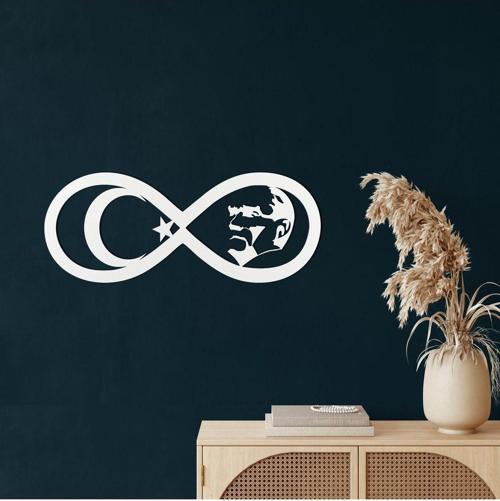 Atatürk Sonsuzluk Metal Duvar Dekoru