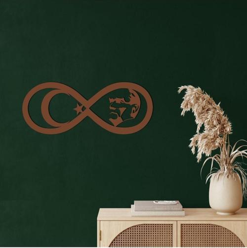 Atatürk Sonsuzluk Metal Duvar Dekoru