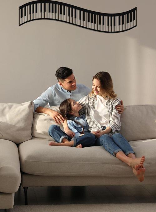 Piyano Metal Duvar Dekoru