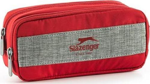 Me 23157 Slazenger Traveller Gri Kırmızı Kalem Çantası